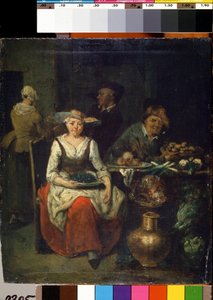 Chez le marchand de fruits et légumes - Jan Baptist Lambrechts