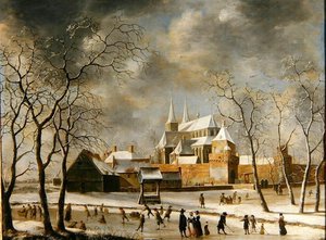La ville de Deventer - Jan Beerstraten
