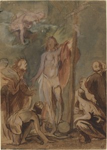 Le Christ ressuscité entouré de saints - Jan Boeckhorst