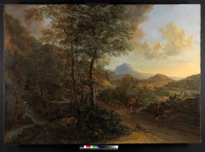 Paysage italien, avec Monte Socrate, 1635-1641