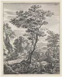 Paysage avec un grand arbre - Jan Both