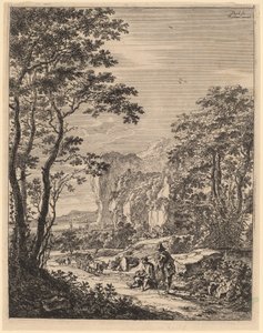 La charrette à bœufs : Vue entre Ancône et Sinigaglia - Jan Both