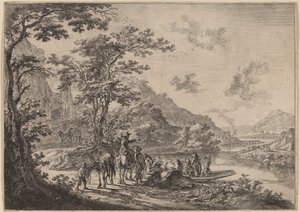 Vue du Tibre dans la campagne