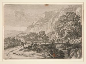 Pont en bois. Sulmona près de Tivoli.