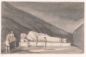 Mont Adam (Mulkirigala), Bouddha couché - Jan Brandes (signed by artist)
