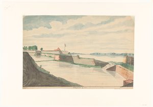 Fort Kranganoor près de Cochin - Jan Brandes (signed by artist)