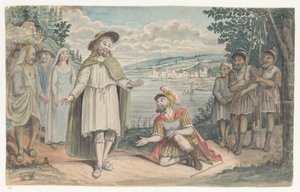 Centurion de Capharnaüm agenouillé devant le Christ - Jan Brandes