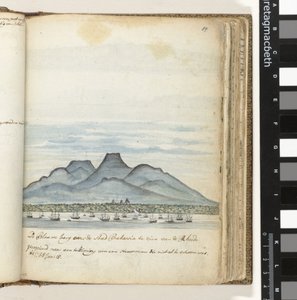 La montagne bleue vue de la ville de Batavia - Jan Brandes