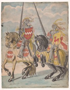 Chevaliers avec les armoiries des familles Brandes et Hirschman - Jan Brandes