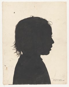 Portrait en silhouette de Jan Brandes junior - Jan Brandes