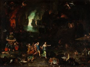 Énée et la Sibylle dans le monde souterrain - Jan Brueghel the Elder