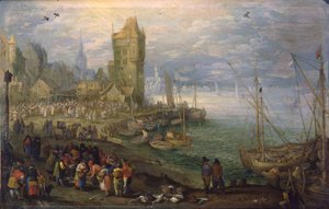 Dutch : Marché aux poissons près d