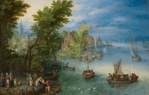 Paysage fluvial - Jan Brueghel the Elder