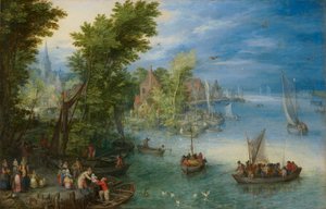 Paysage fluvial, 1607