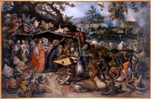 Les tentations de Saint Antoine Abad - Jan Brueghel the Elder