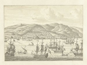 La flotte néerlandaise devant la côte d