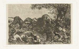 Chasse au sanglier avec des chiens