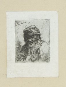 Vieil homme barbu avec bonnet - Jan Chalon