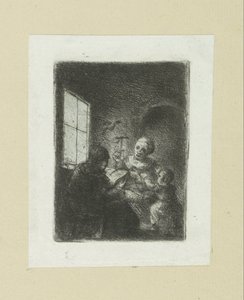Famille à la fenêtre