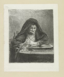 Femme lisant - Jan Chalon