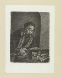 Homme derrière un bureau - Jan Chalon