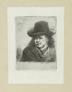 Homme avec chapeau, vers la gauche - Jan Chalon