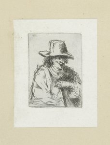 Homme avec un haut-de-forme et une canne