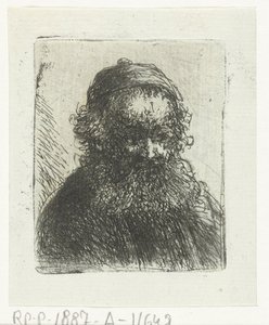 Vieil homme avec barbe et bonnet