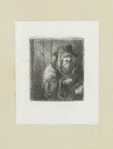 Vieil homme avec manteau et chapeau - Jan Chalon