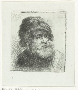 Vieil homme avec turban - Jan Chalon