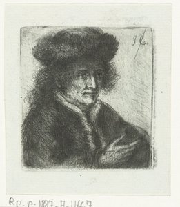 Homme adulte avec bonnet de fourrure - Jan Chalon
