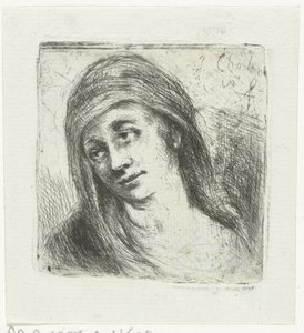 Femme avec foulard - Jan Chalon