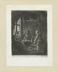 Salon avec couple