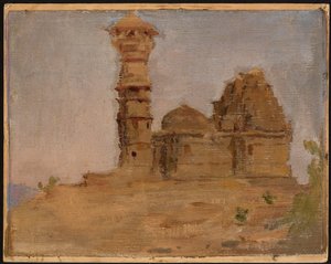 Ancien temple abandonné à Chittorgarh. D