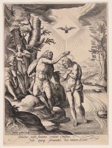 Le baptême du Christ - Jan Collaert II