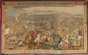 Tapisserie Flamande. Série La Conquête de Tunis. L