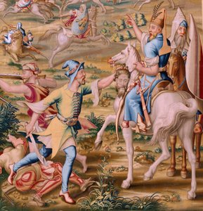 Tapisserie flamande. Série La Conquête de Tunis. L