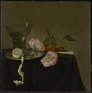 Nature morte avec verre à boire, fruits et roses, vers 1632-34 - Jan Davidsz de Heem
