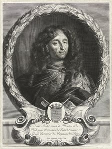 Portrait du poète Jan Andrzej Morsztyn 1621-1693, années 1670 - Jan Edelinck