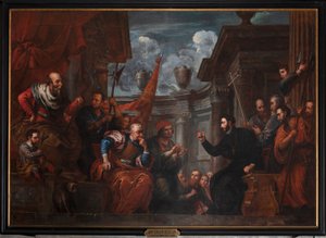 Saint François Xavier en dispute avec l