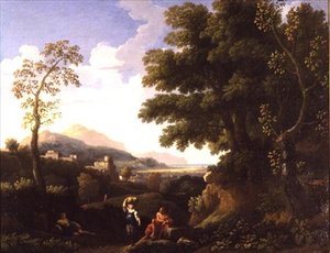 Paysage classique avec figures