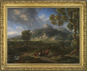 Ouragan dans la campagne romaine - Jan Frans van Bloemen