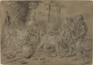 Nature morte avec deux enfants nourrissant des chèvres - Jan Fyt