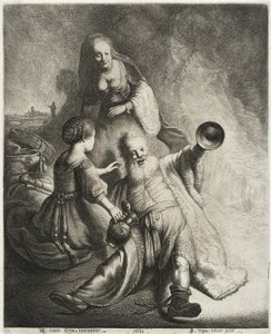 Loth et ses filles, 1631