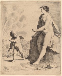 Vénus et Cupidon - Jan Gerritsz van Bronckhorst after Cornelis