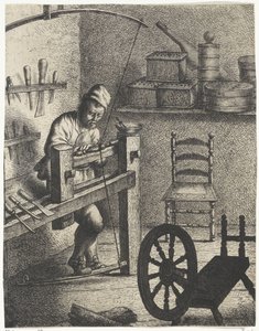 Travailleur derrière un tour - Jan Gillisz. van Vliet