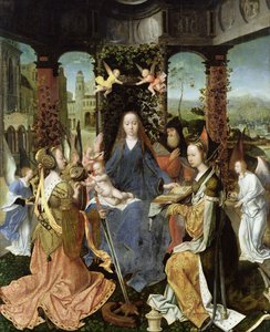 Madone et enfant avec Marie Madeleine et Sainte Catherine - Jan Gossaert