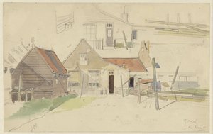 Études de maisons dans le quartier Vinkenbuurt, Amsterdam - Jan H.L. Hanau