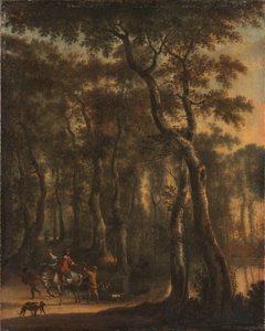 Chasseurs dans les bois