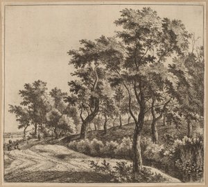 Paysage avec un ruisseau